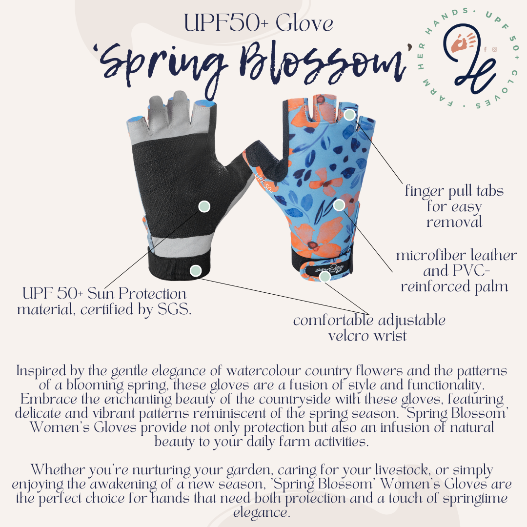 'Spring Blossom' UPF50+ Gloves