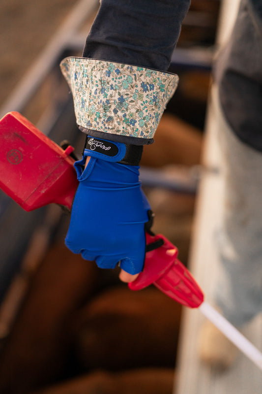 The Staple Blue UPF50+ Gloves