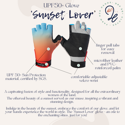 'Sunset Lover' UPF50+ Gloves